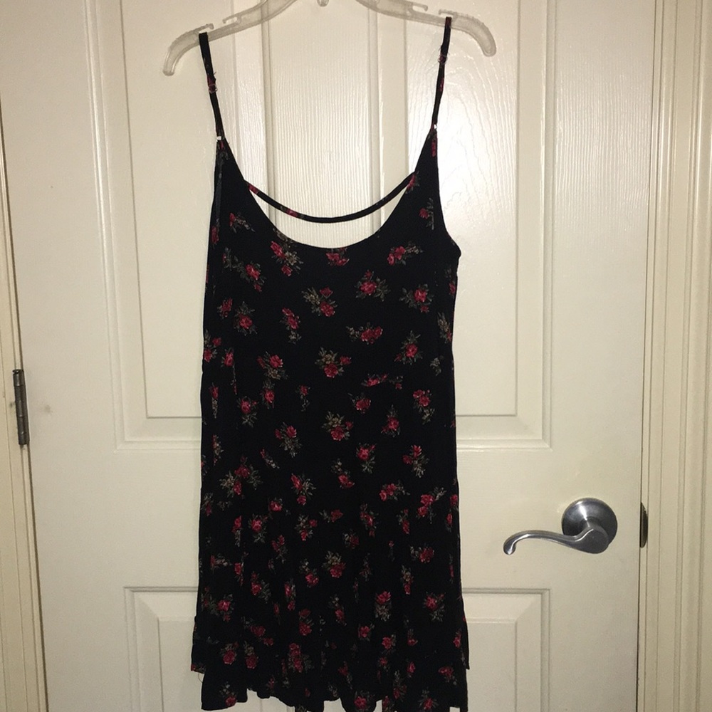 Black Floral Dress/Tunic